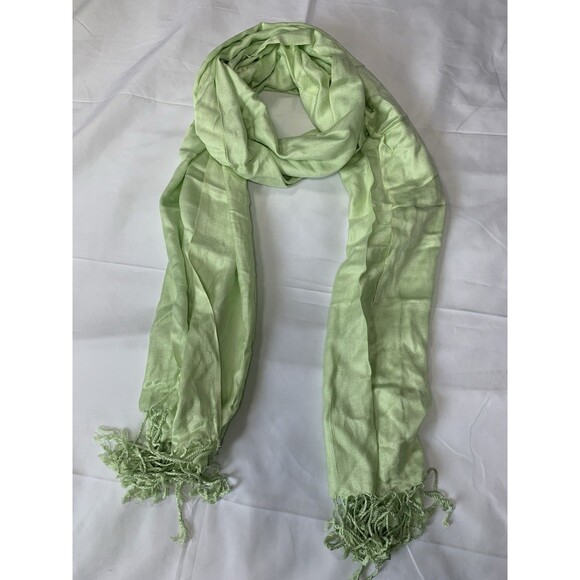 Pashmina 100% Cashmere Scarf Shawl Wrap Paisley Reversible Teal Blue Fringe - Picture 2 of 5